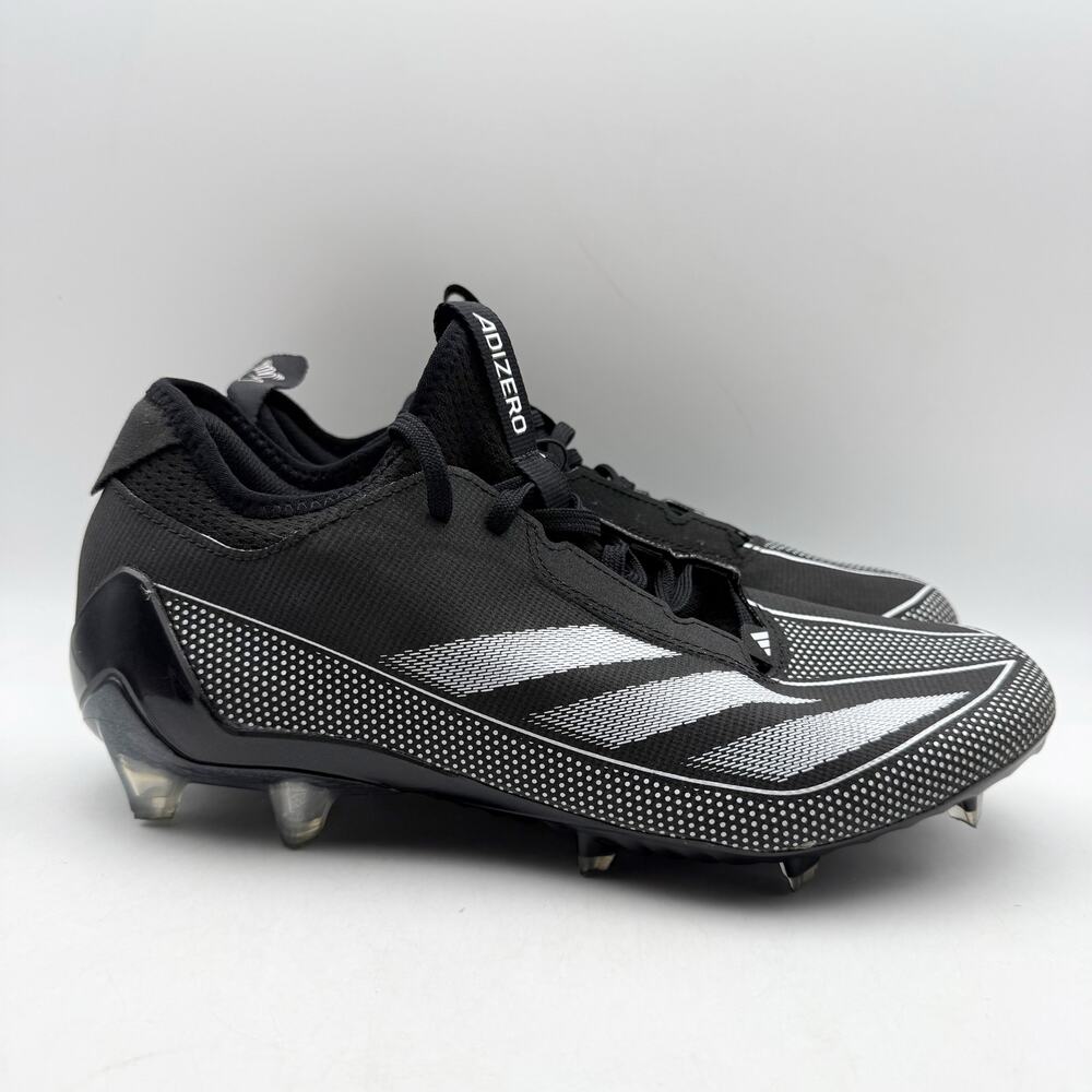 Adidas Mens Adizero Electric 1 Football Cleats US 10 Black White Athletic EUC